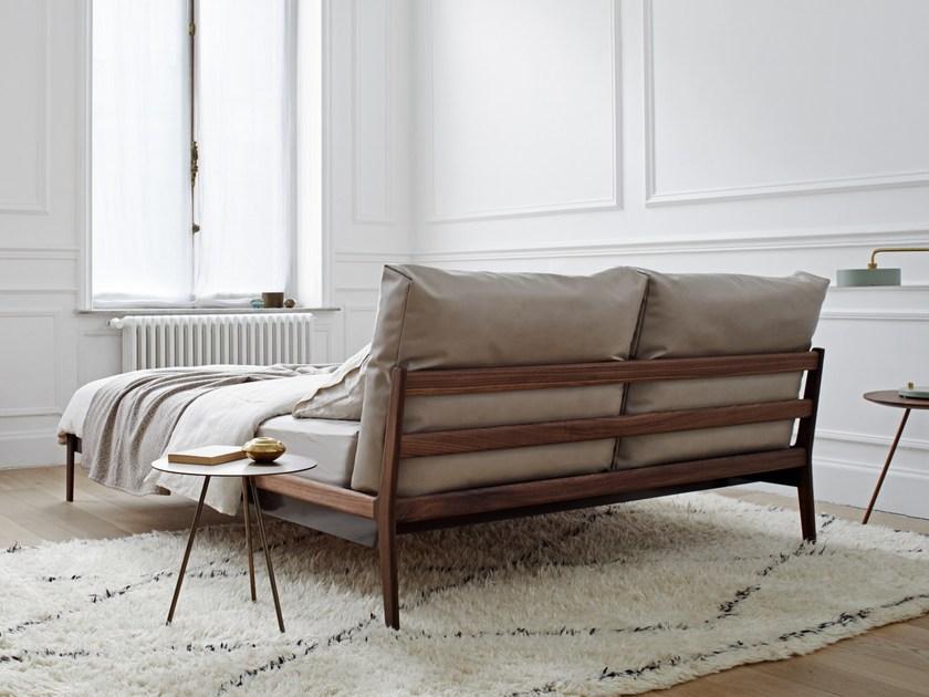 more Двуспальная кровать из массива дерева с мягким изголовьем Sova sun-id-1353356 - Вид №4