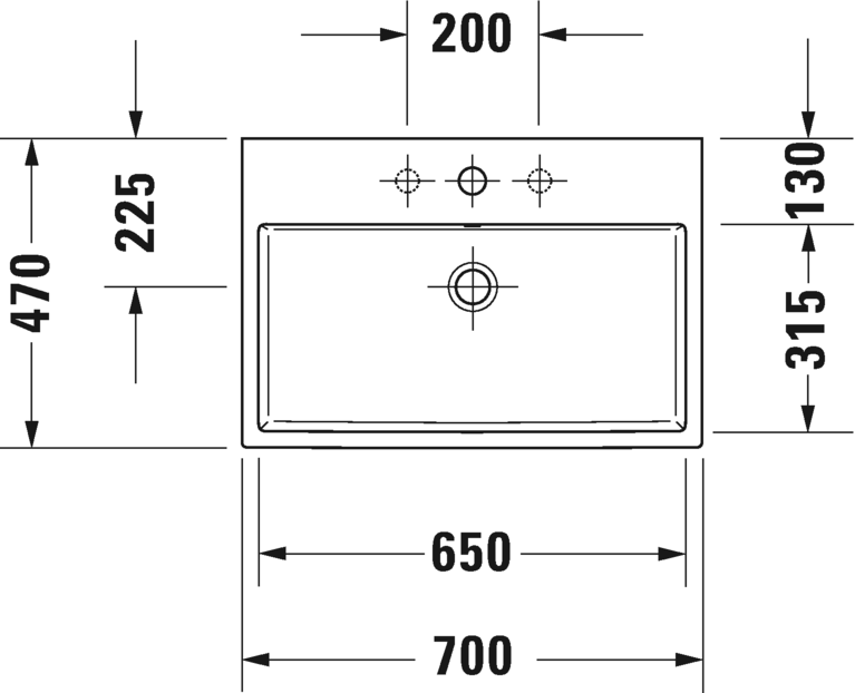 2350700028 Подвесная раковина настенная овальная Duravit Vero Air - Вид №1