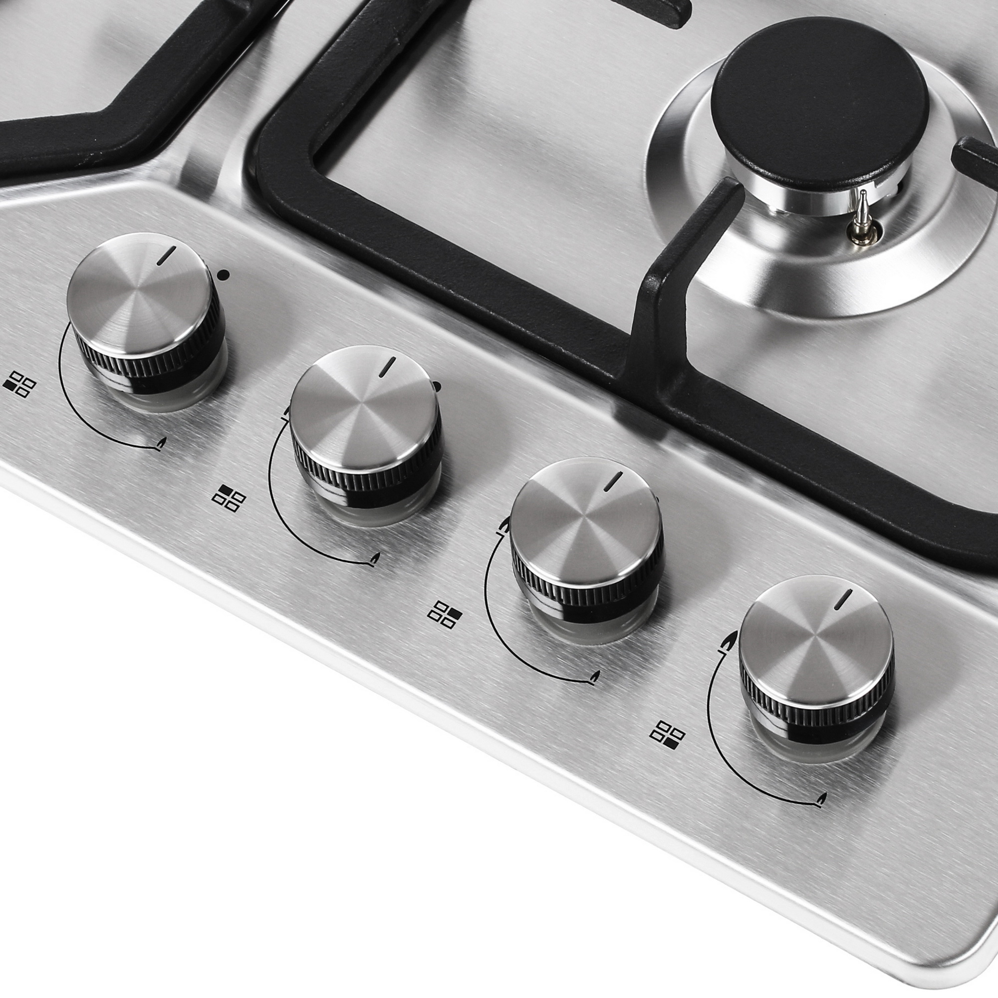 4714670 Газовая варочная поверхность DEXP 12M4GT SS STDN-0082223 - Вид №2