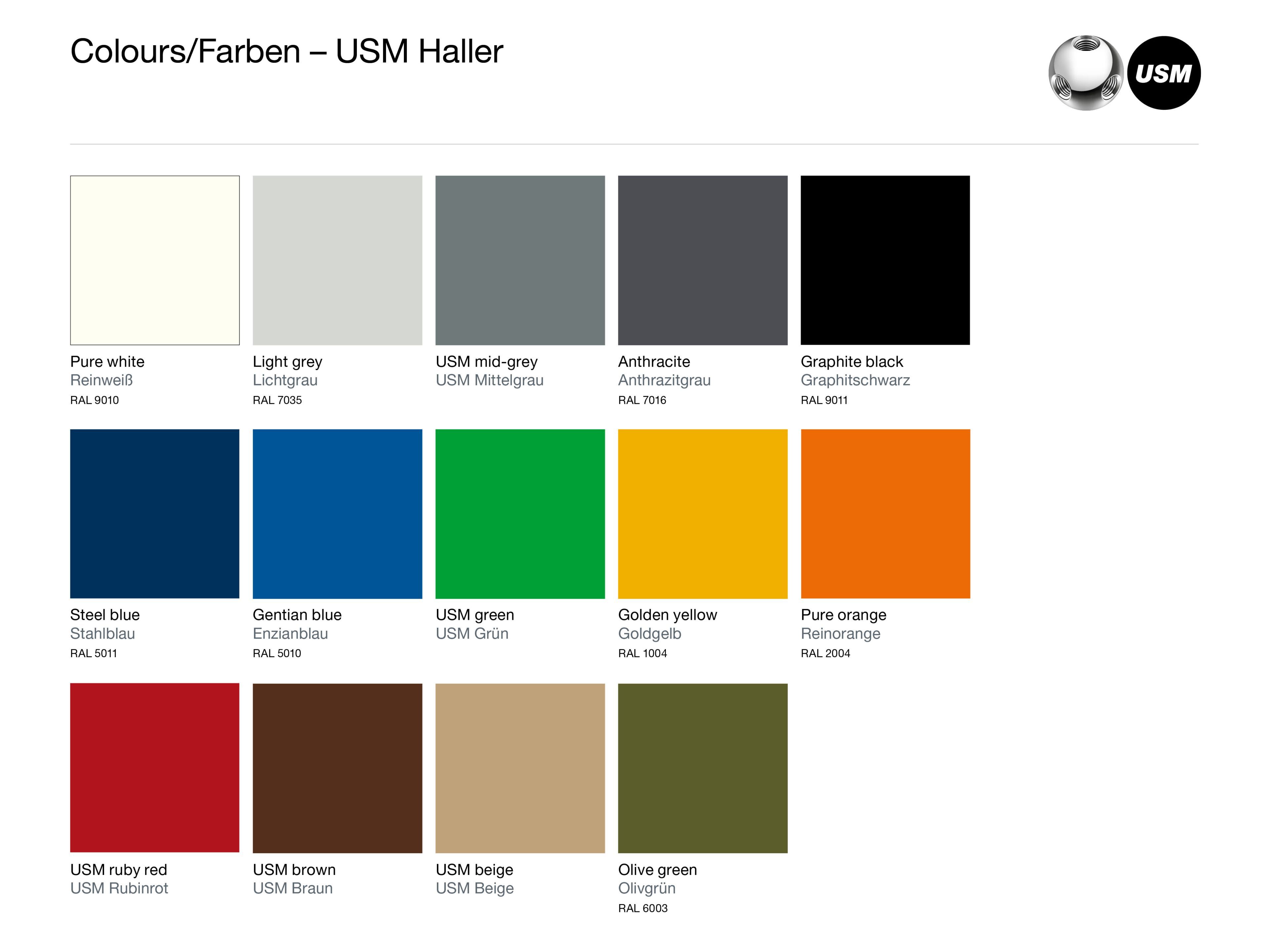 Модульная стальная стойка регистрации USM USM Haller System ARCH-00082134 - Вид №3