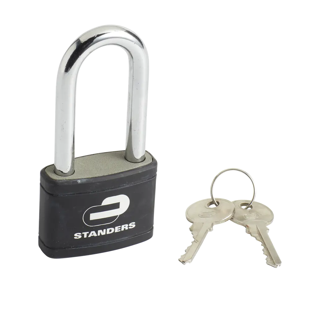 Навесной замок Standers чугунный с цилиндровым механизмом 86255602 STLM-1567121 - Вид №1