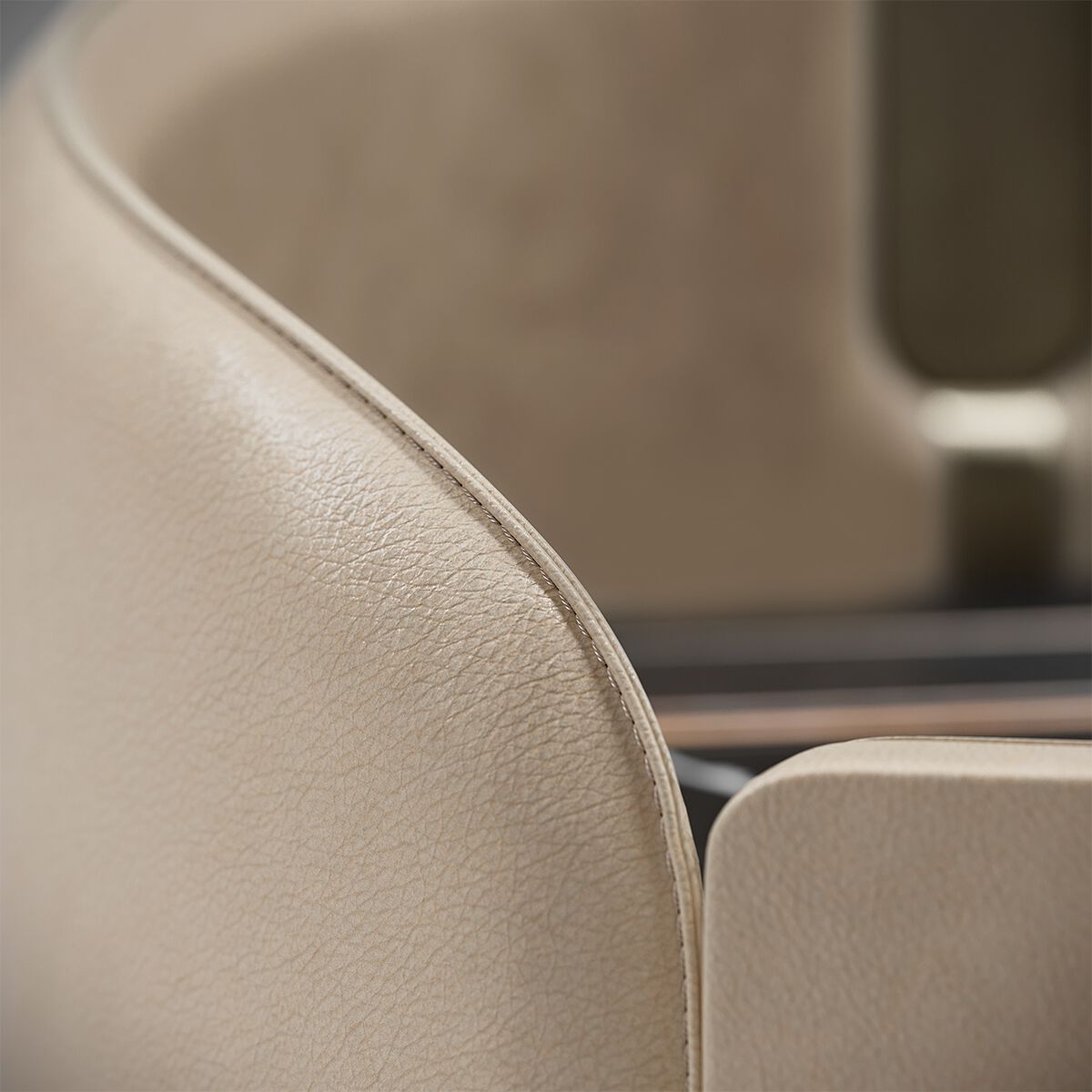 Круглая прикроватная тумбочка с кожаной обивкой Capital Collection Люкс ARCH-00132921 - Вид №9