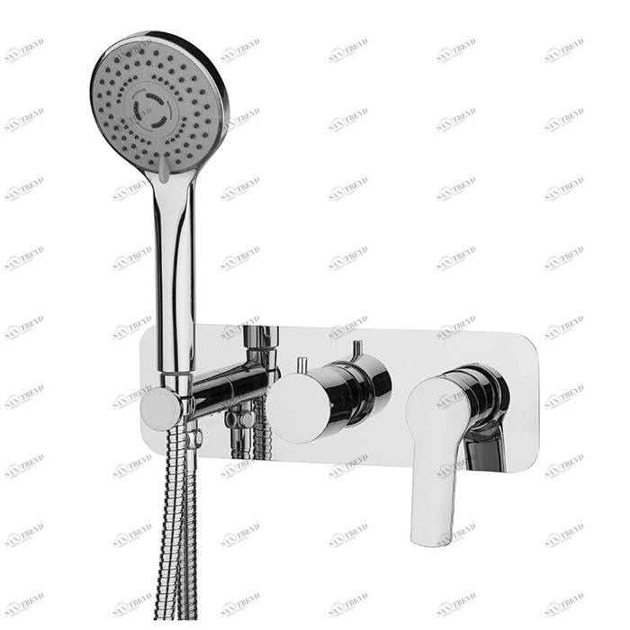 F3789X2 Встроенный смеситель для душа 2 источника с душевым комплектом FIMA CARLO FRATTINI Serie 4 