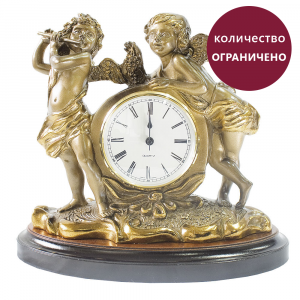43006 Часы настольные Путти малые 2 Бронза BOGACHO