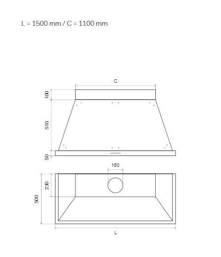 Настенный стальной вытяжной шкаф Ilve Nostalgie ARCH-00050387 - Вид №1