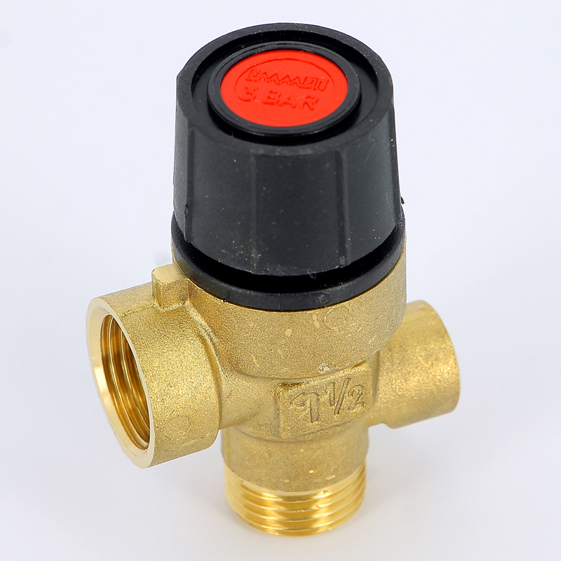 Клапан предохранительный НВ с отверстием для манометра 1/4" EMMETI 1/2" 3 бар 00206090
