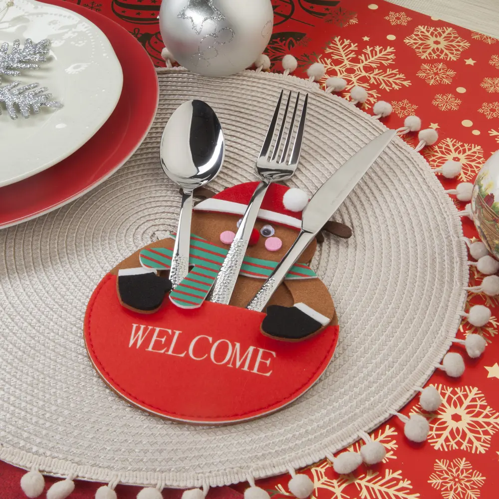 Конверт для столовых приборов Welcome Олень красный 84547235 STLM-2194344 REMILING HOUSEHOLD 