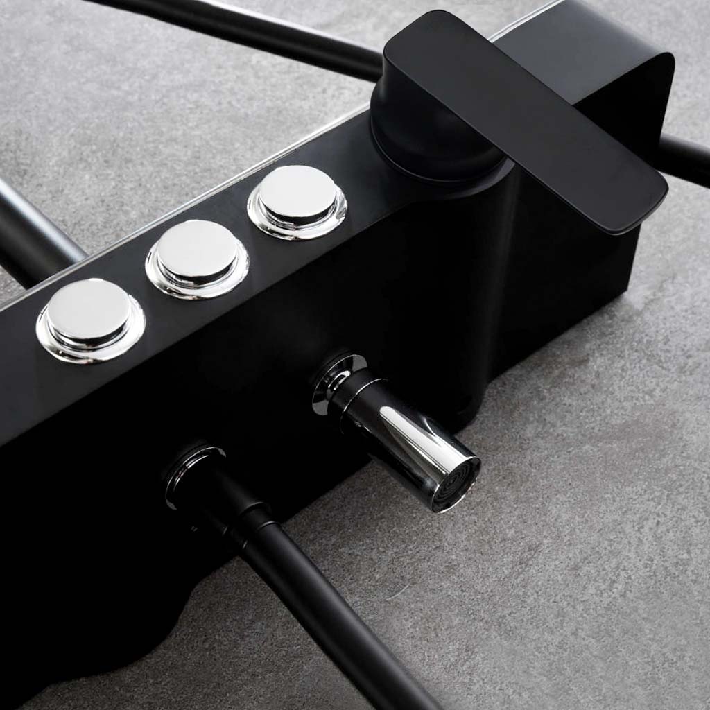 Душевая система MELANA-610501B MALE нерж.сталь, с тропическим душем, лейкой F610501B MALE - Вид №2