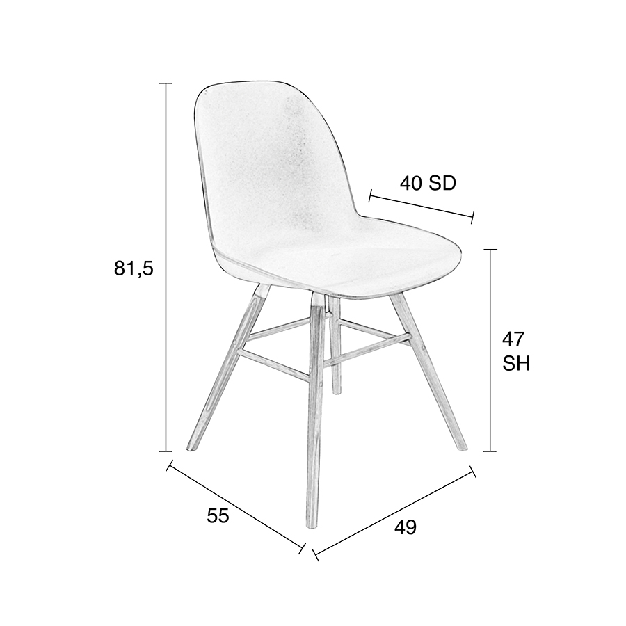 Стул Albert Kuip зеленый Zuiver 1100298 - Вид №11