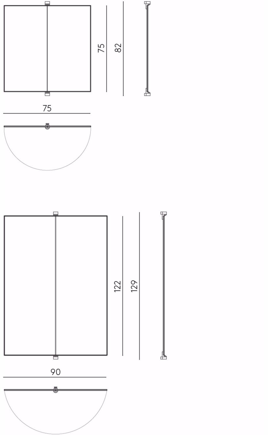 DE PADOVA Прямоугольное настенное зеркало sun-id-1415644 - Вид №4