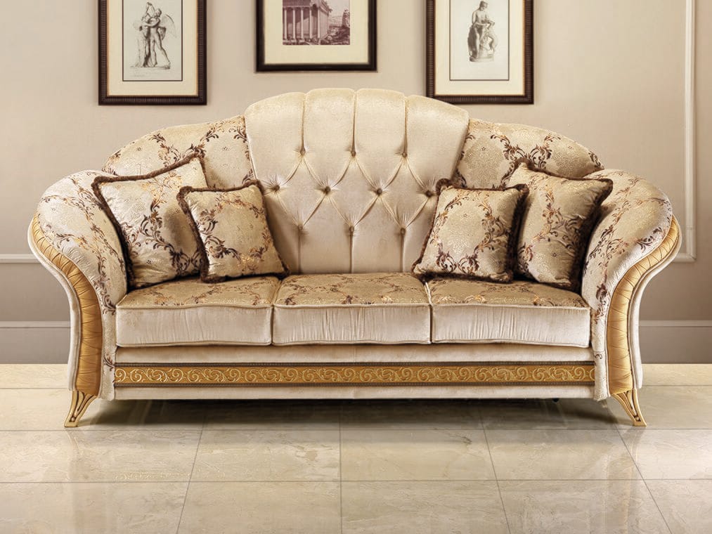 3-местный классический стиль ткань Капитон диван Arredoclassic Мелодия ARCH-00091118
