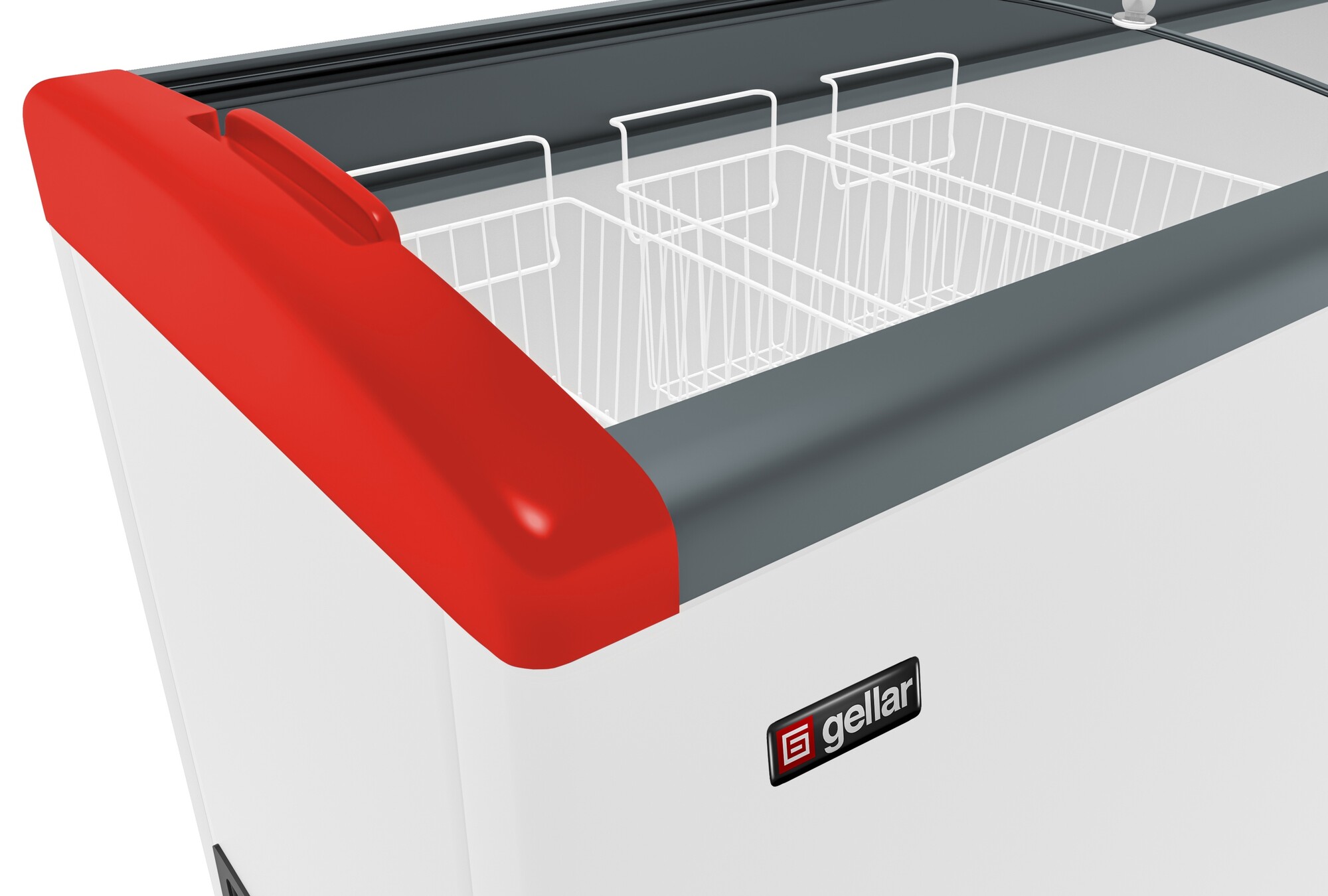 1229607 Морозильный ларь Frostor Gellar FG 375 E белый, красный STDN-0057807 - Вид №2