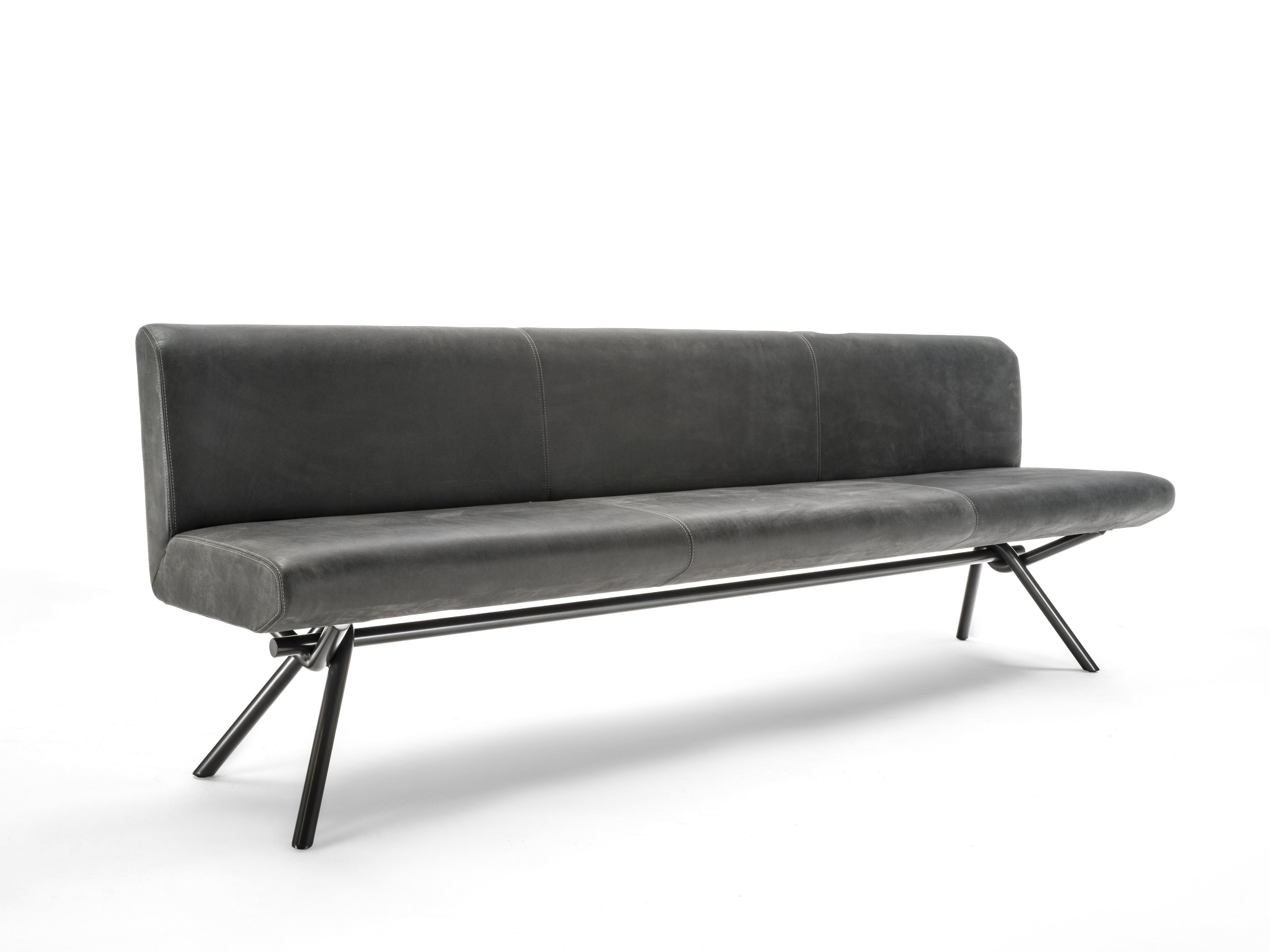 Мягкая скамья со спинкой Riva 1920 Iron ARCH-00120977 - Вид №1