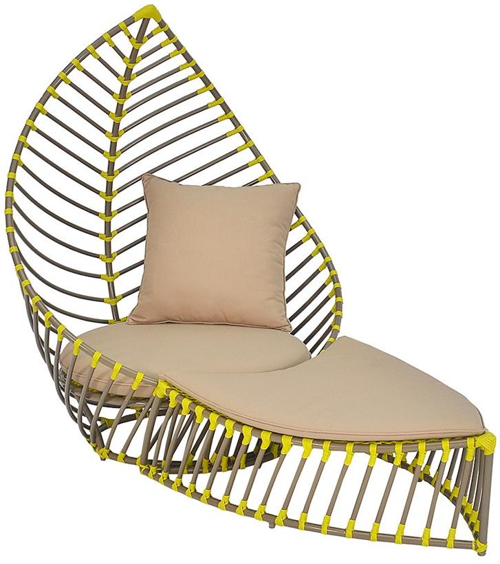 cbdesign Садовое кресло из алюминия с высокой спинкой Foglia N120n1 - Вид №3