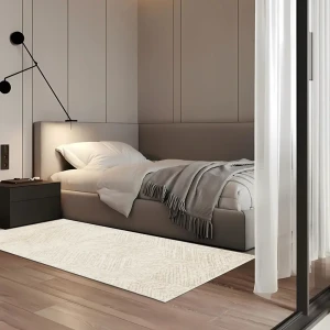 Ковер БЕЛКА Визион 100×200 см с рельефной текстурой в бежевых тонах 89424628