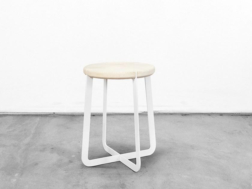 Officine Tamborrino Табурет из стали и дерева sun-id-1480689 - Вид №2