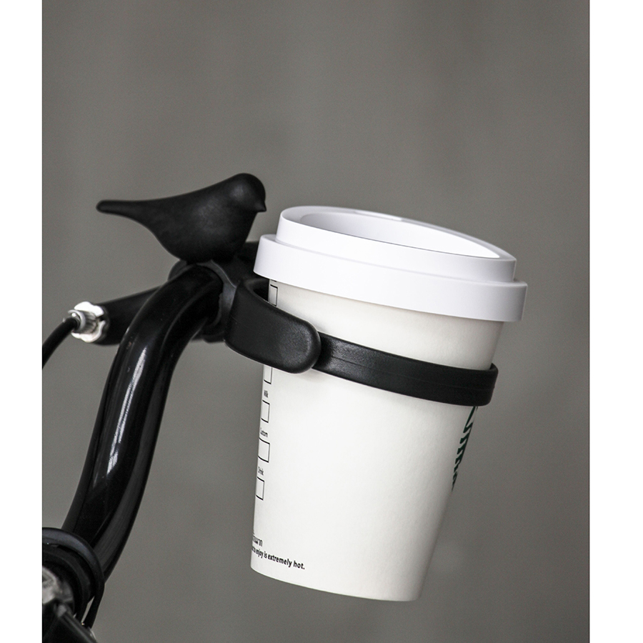 Держатель для стаканов bird, черный QUALY ДИЗАЙНЕРСКИЕ 300568 Черный  - Вид №1