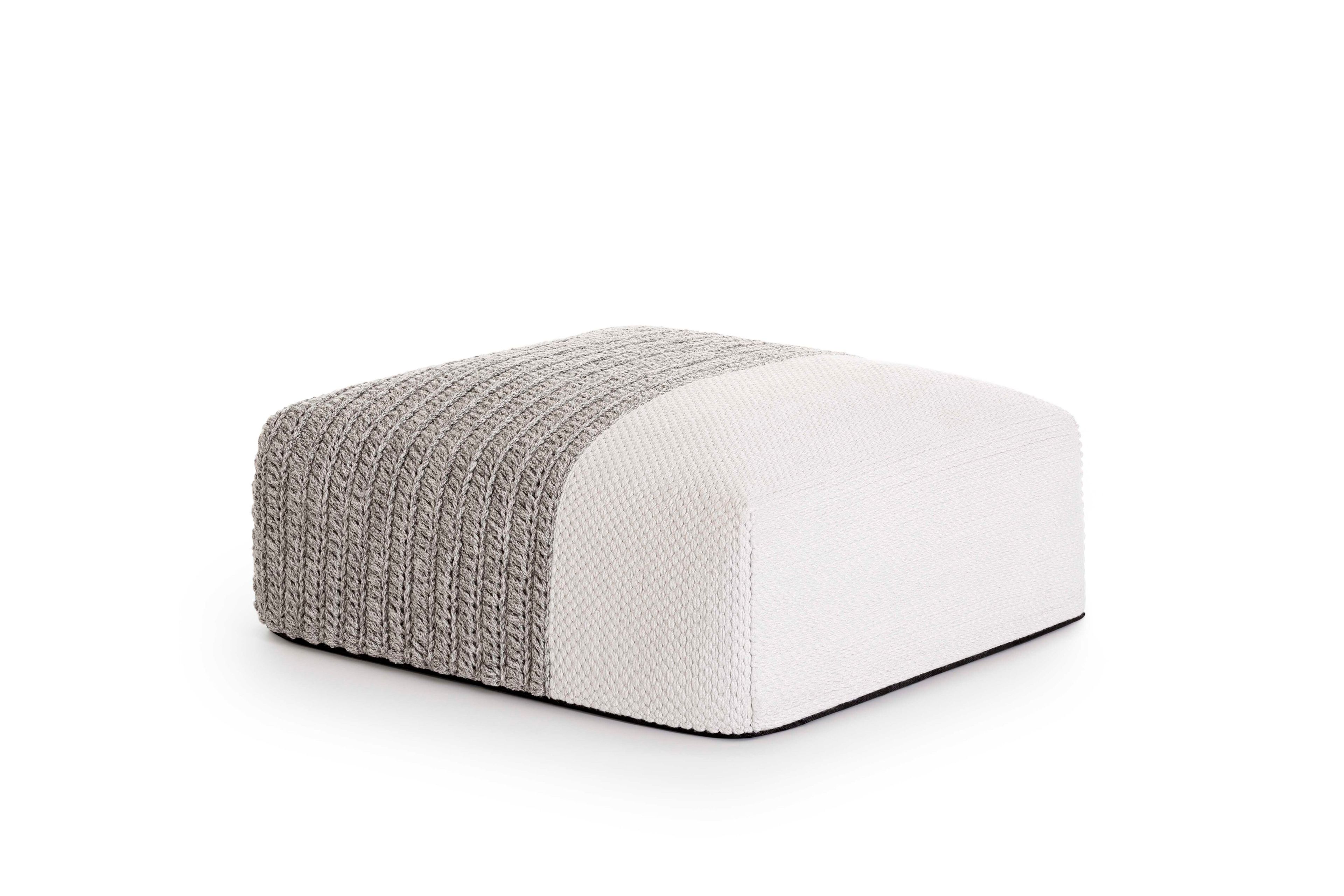 Переработанный ПЭТ квадратный садовый пуфик GAN Mangas Outdoor ARCH-00036754 - Вид №18