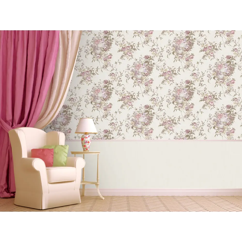 Обои флизелиновые MW 159099-14 бежевые 1.06 м Santreyd Florentine STLM-2003662 - Вид №2