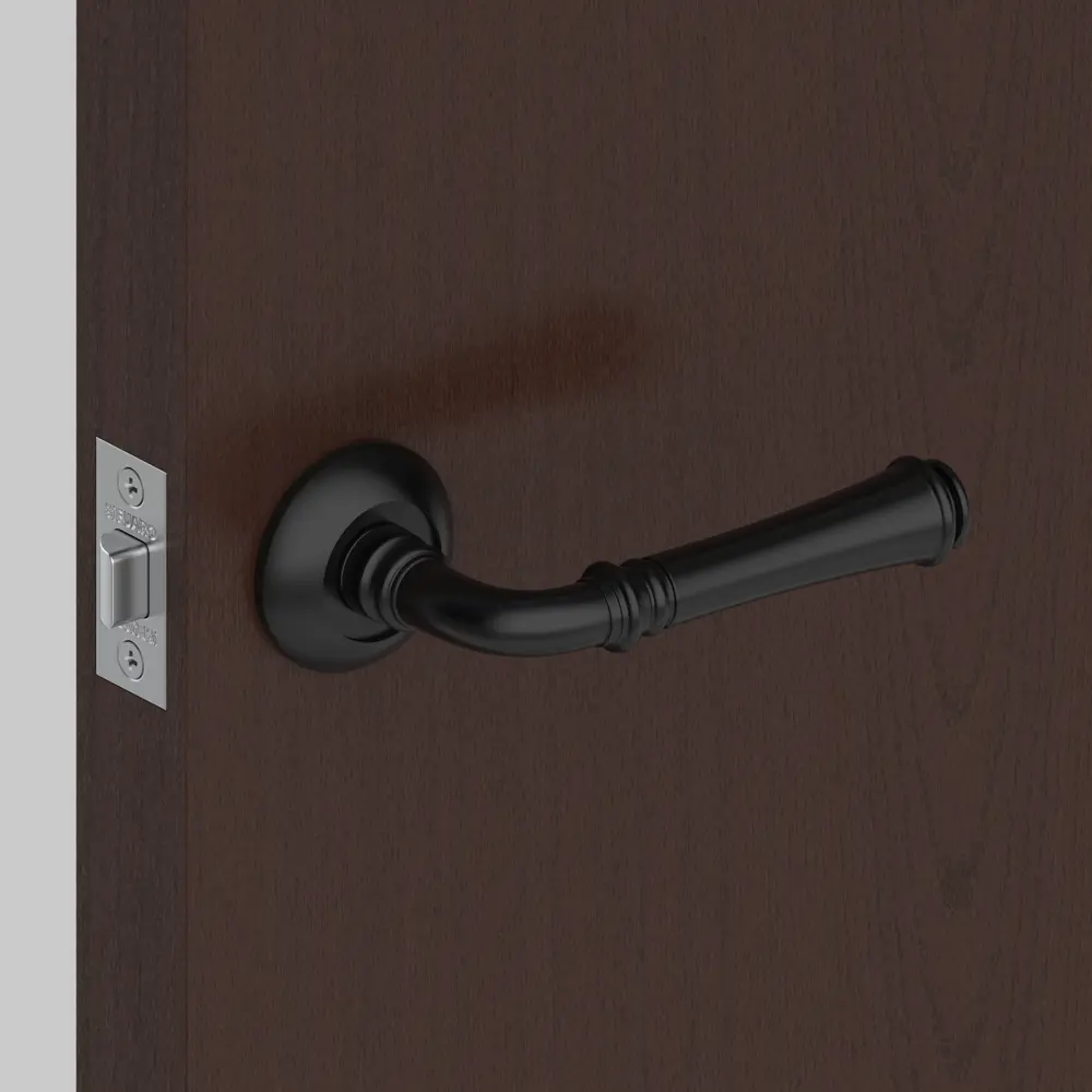 Ручка дверная на розетке Serenity RM BL24, цвет чёрный FUARO STLM-2095136 - Вид №5