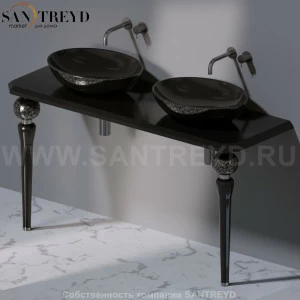AeT ITALIA Deco Консольный столик с индивидуальными черными ножками C275.401P
