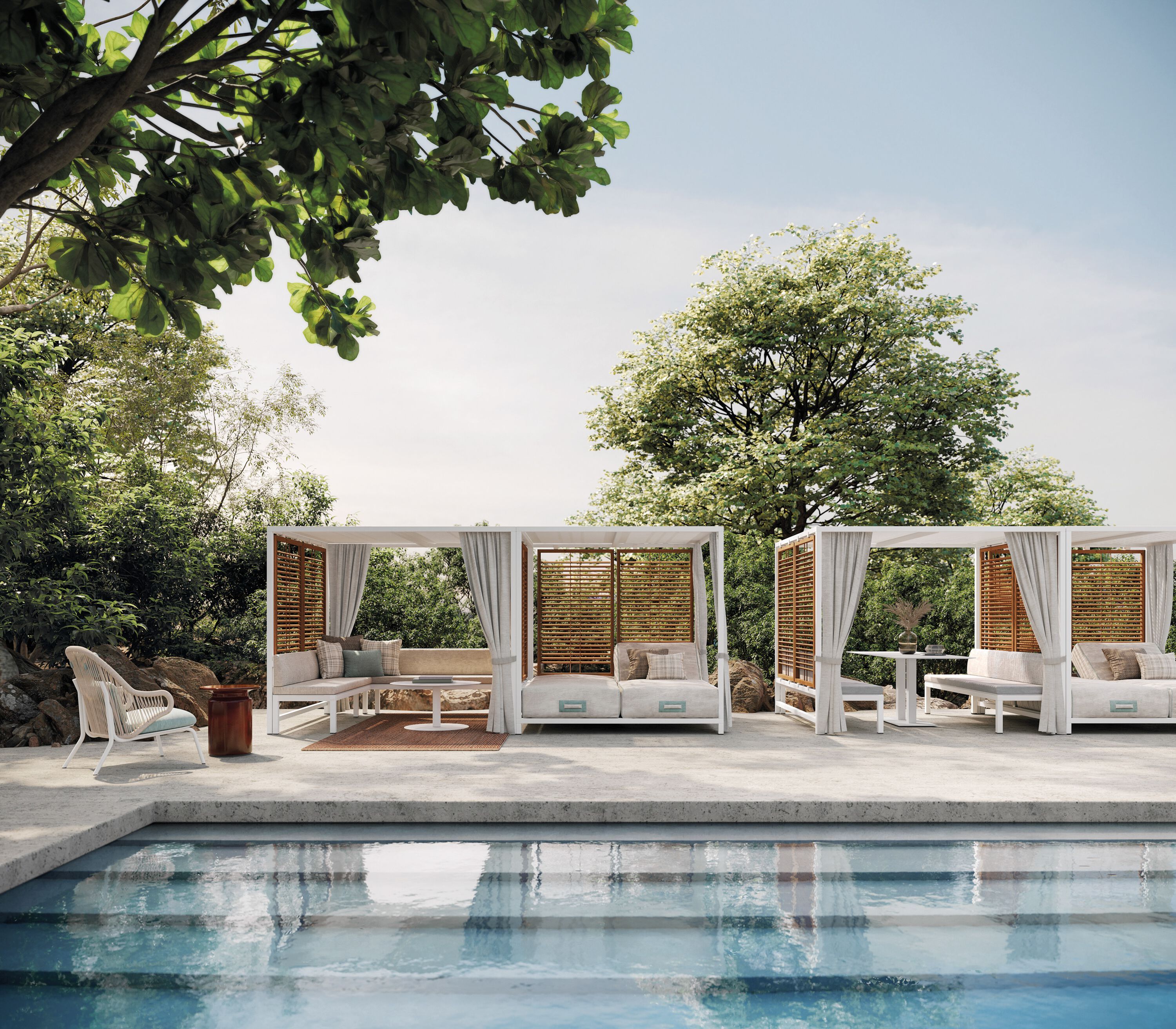 Алюминиевая беседка со скамейкой Atmosphera альков ARCH-00058328 - Вид №7