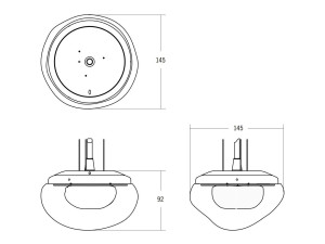 Стеклянный светодиодный подвесной светильник