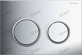 115.085.KH.1 смывная клавиша OMEGA20  (хром гл/мат/гл) Santreyd 