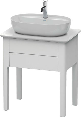 LU956009797 Luv Тумбочка для консоли напольная Светло-голубой шелковисто-матовый лак Duravit - Вид №2