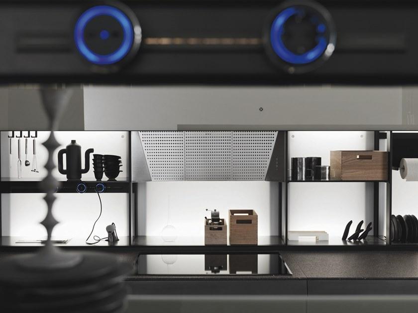VALCUCINE Стеклянная кухня в современном стиле с островом без ручек Genius loci sun-id-1499790 - Вид №6