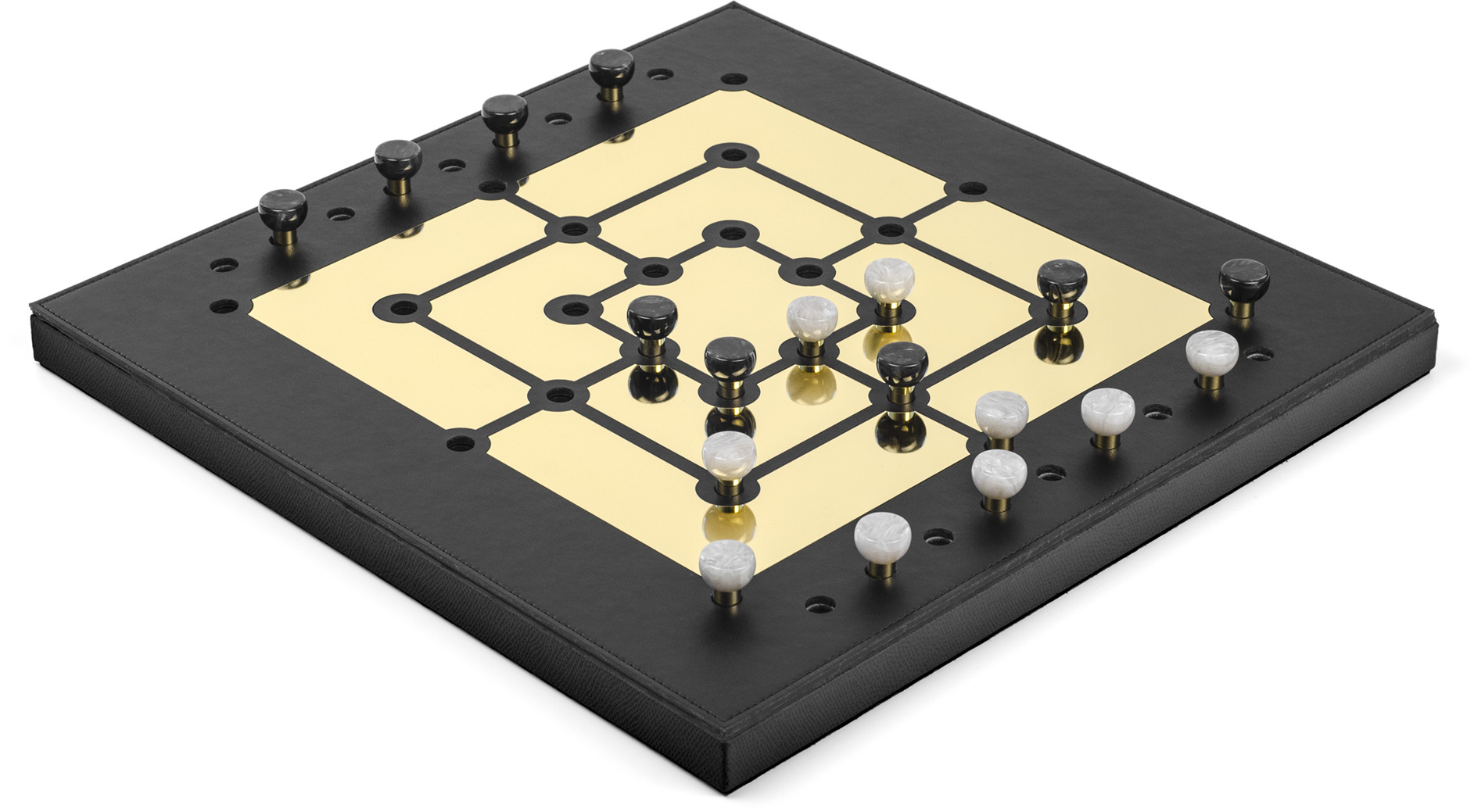 Набор игр Mill Gold - 39X39XH2,5 см / зернистая кожа_розовый