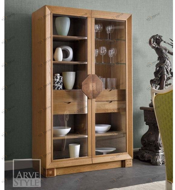 Arvestyle Витрина из дерева и стекла Parquet As-1704