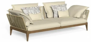 Talenti 3-х местный тканевый садовый диван Cruise teak