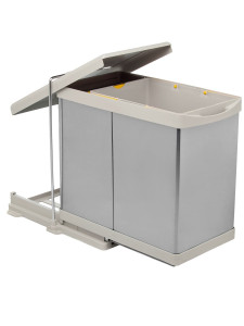 Контейнер для мусора на дверцу Alpha 400/21 Metallic Grey NAVAKO