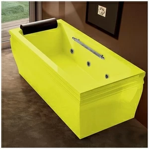 Ванна с гидромассажем жёлтая Gruppo Treesse Blanque 1880 V168B-SX-Z