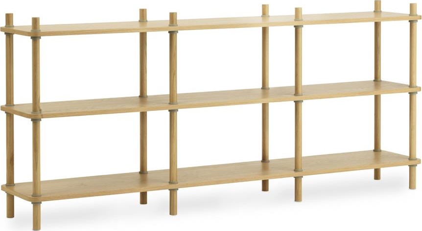 602505 Jam Книжный шкаф 8 полюсов Дуб / серый Normann Copenhagen 