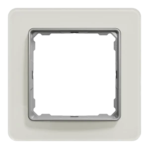 Рамка для розеток и выключателей Systeme Electric Sedna Design 1 пост, цвет белое стекло 84828275 STLM-2148866