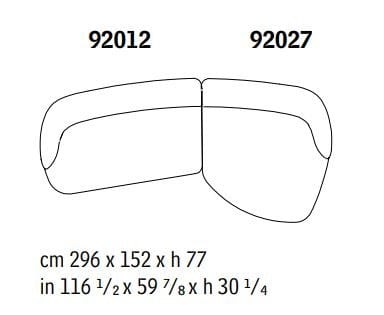 Ткань диван Giorgetti VESPER ARCH-00092127 - Вид №6