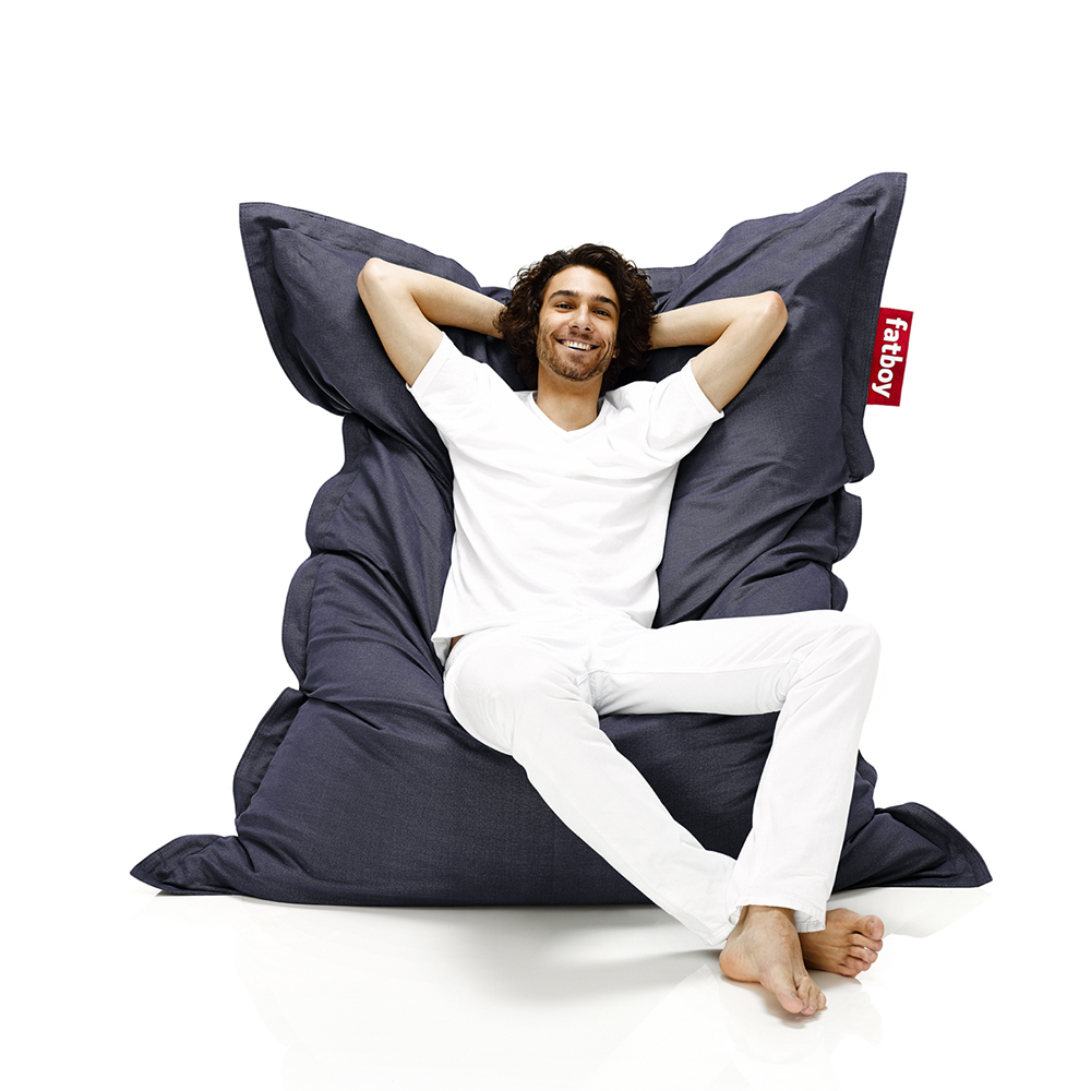 Кресло-мешок Fatboy the original синий меланж 900027011 - Вид №1