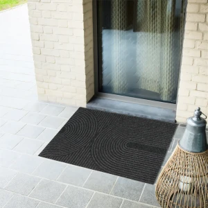 Коврик грязезащитный KREAFORTA Pauline полиэстер 60x90 см цвет черный