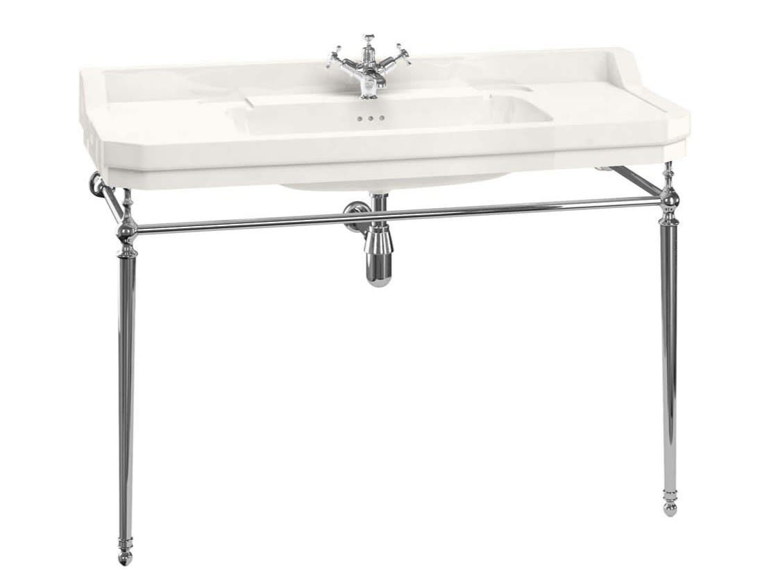 Умывальник с консольным окном с держателем для полотенец Burlington Эдвардианская ARCH-00100651 - Вид №1