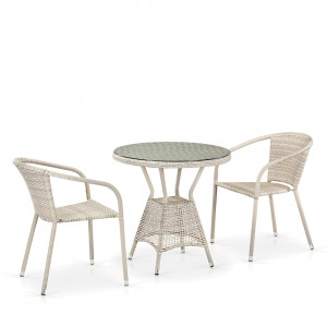 T705ANT/Y137C-W85 Latte 2Pcs Комплект плетеной мебели T705ANT/Y137C-W85 2Pcs Latte Afina