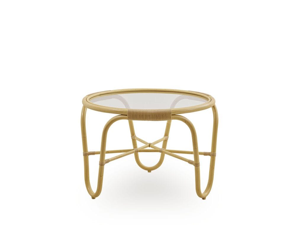 Круглый садовый журнальный столик из Алу-ротанга и ArtFibre Sika Design Exterior ARCH-00023750