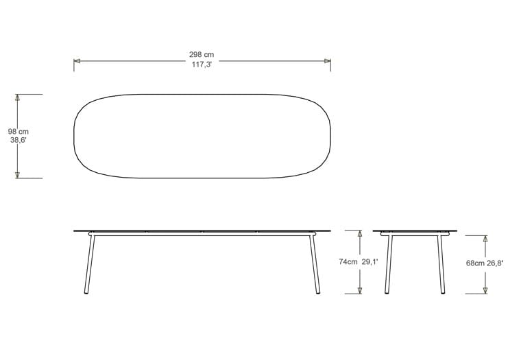 Садовый стол TRIBÙ Tosca ARCH-00063777 - Вид №4