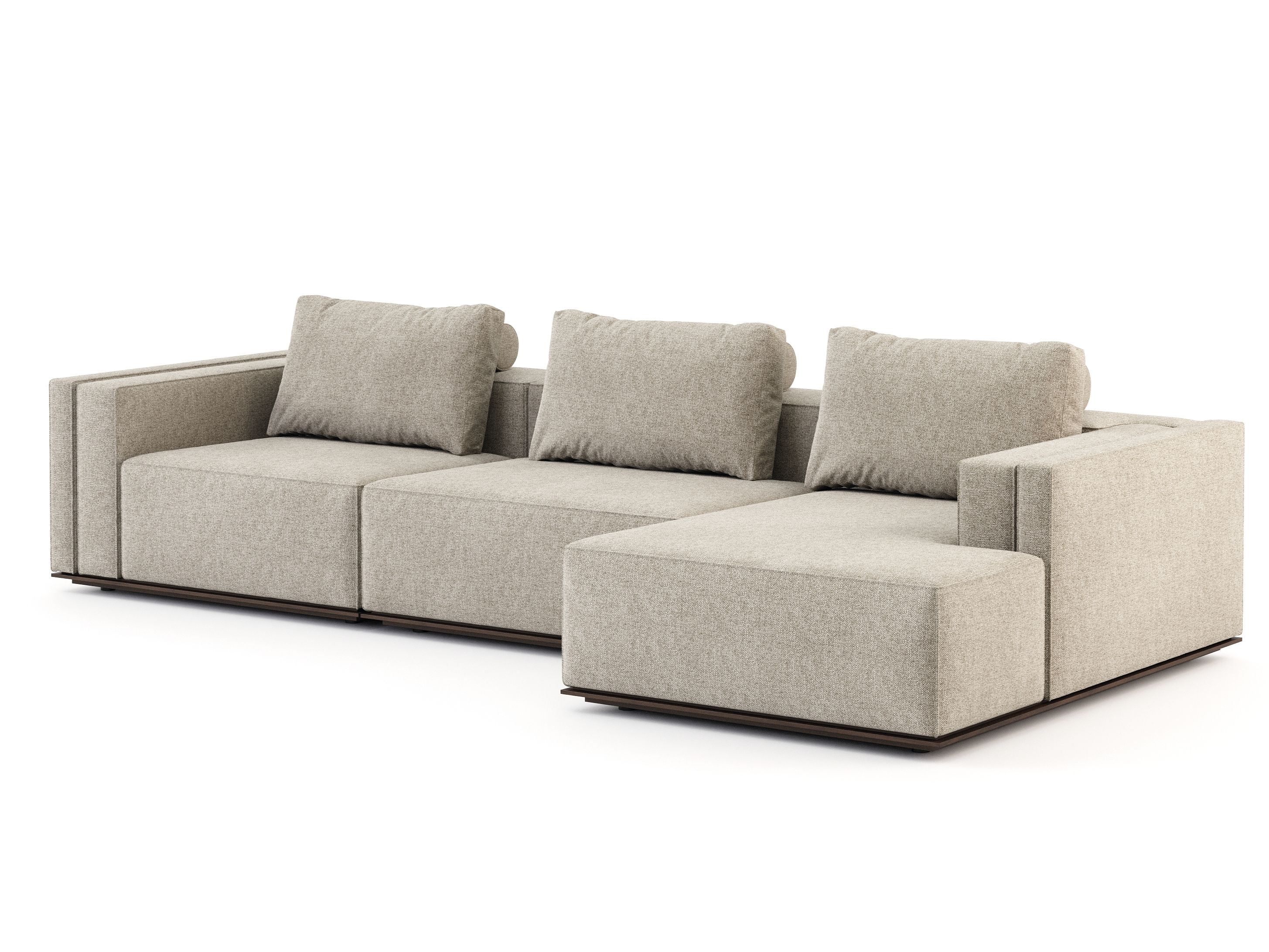 Секционный тканевый диван с полуостровом Stylish Club Landform ARCH-00148980