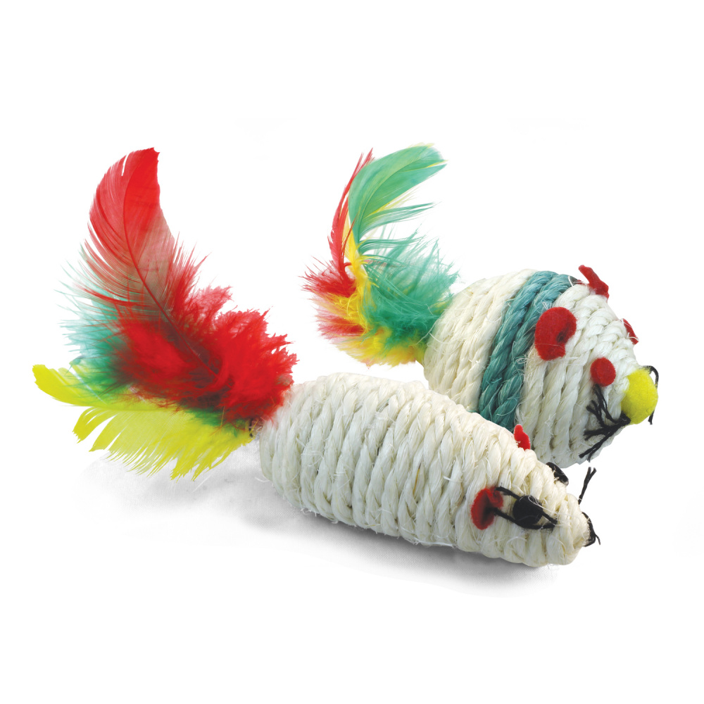 ПР0056960 Игрушка для кошек Набор XW7013 (2 мыши), d45мм; 70мм TRIOL 