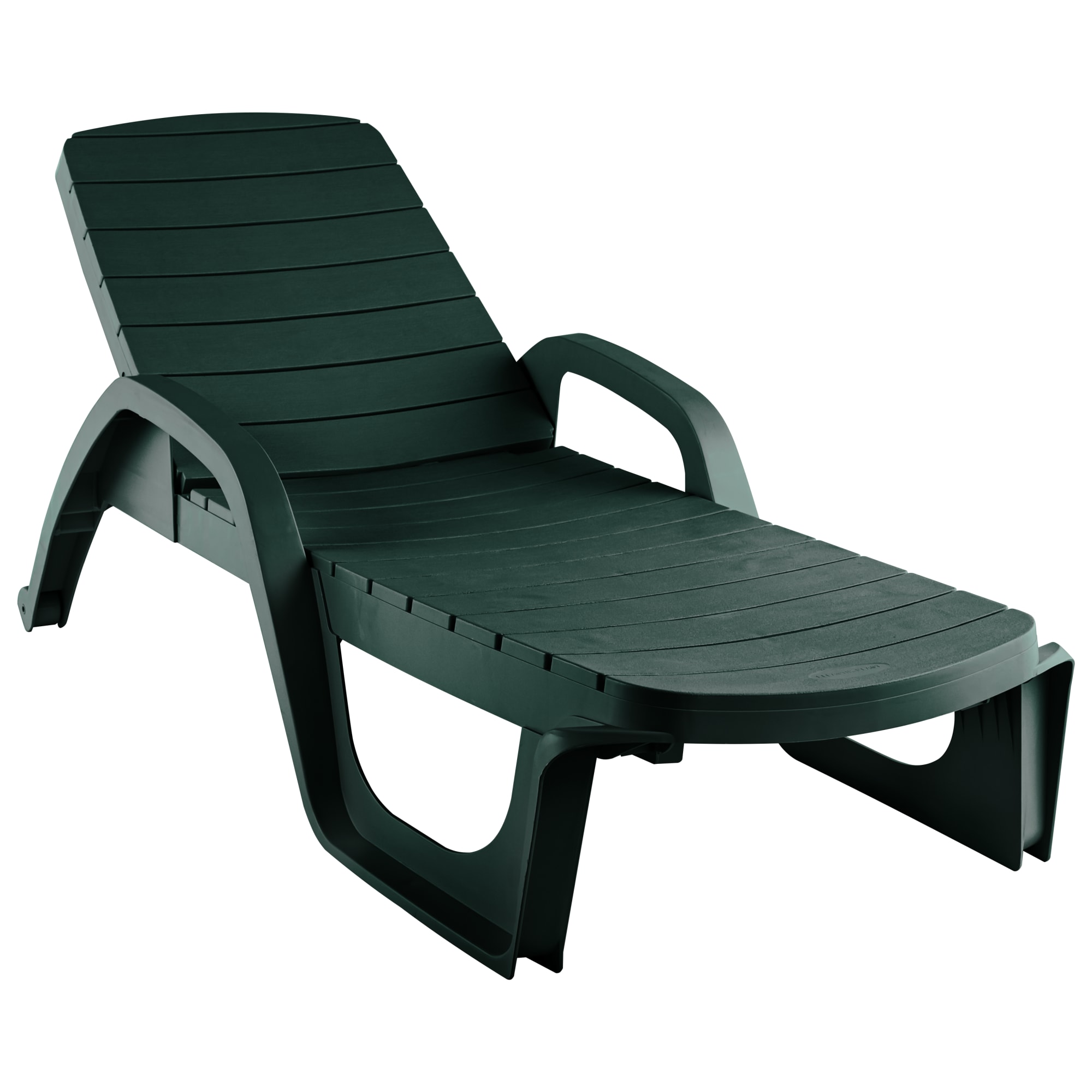 88243234 Шезлонг Элластик-пласт Прованс 195x72x45 см пластик зеленый Santreyd  - Вид №2