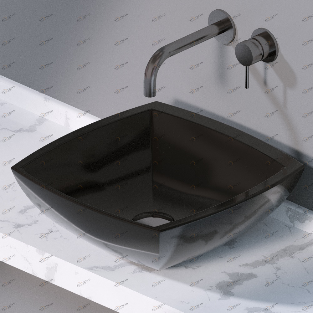 L246104 Накладная раковина на столешницу  квадратная A. e T. Italia SPOT AeT ITALIA