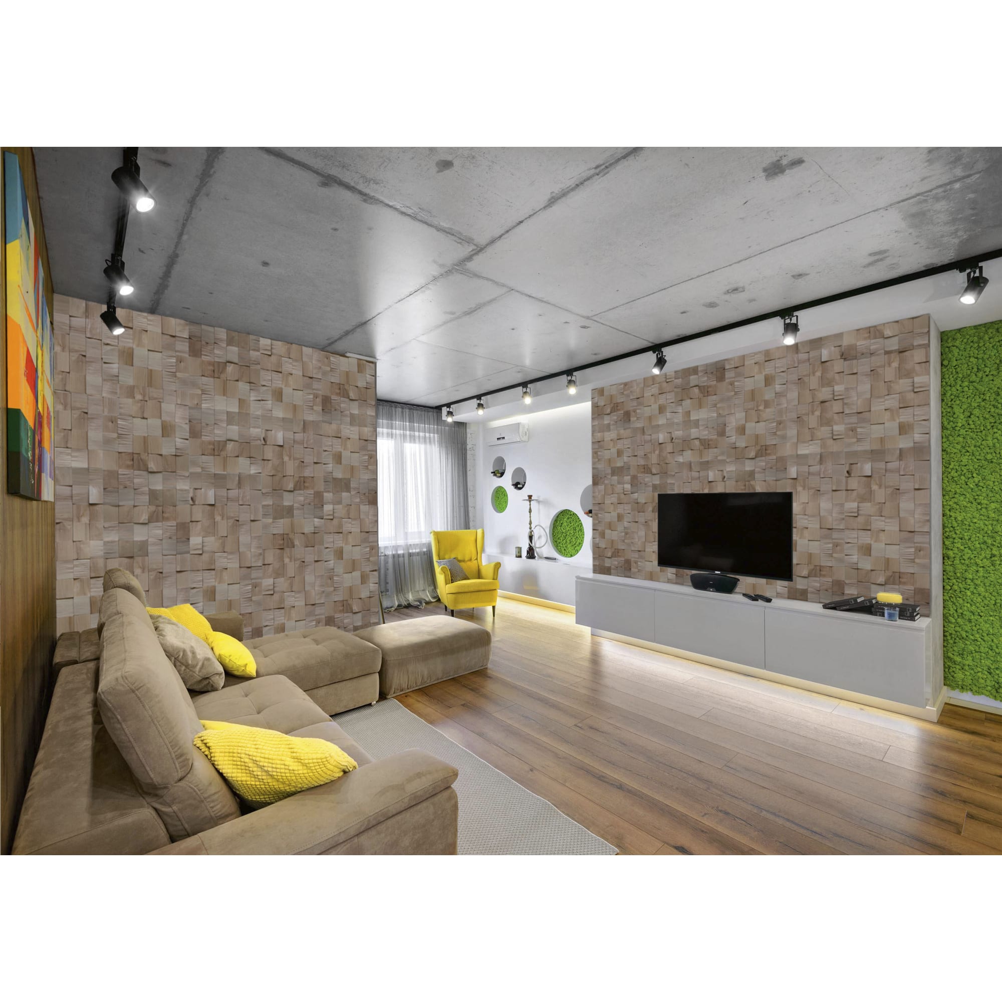 ARABESKO 3D-мозаика из березы колотая, 150 элементов для создания уникального интерьера 82305415 STLM-0024300 - Вид №10