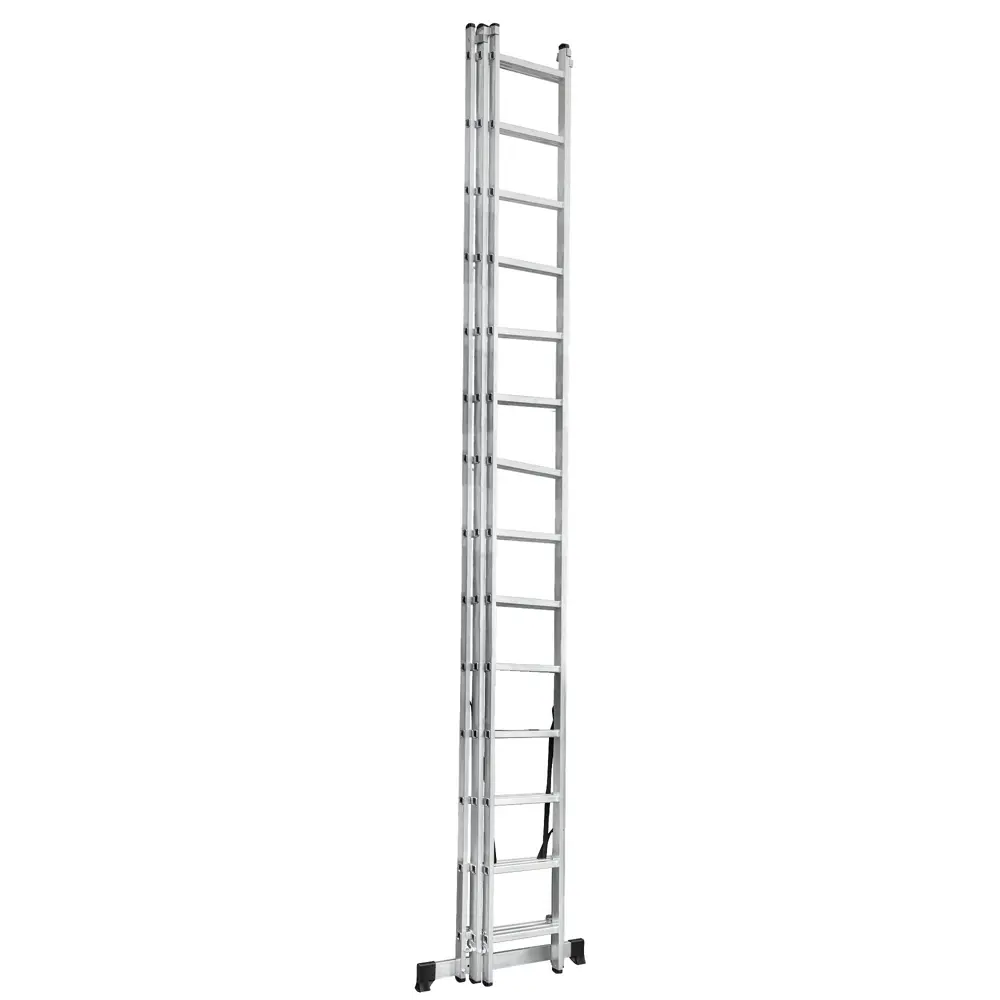 Лестница раскладная выдвижная 3-секционная Standers до 8.91 м 14 ступеней STLM-2058358 - Вид №2